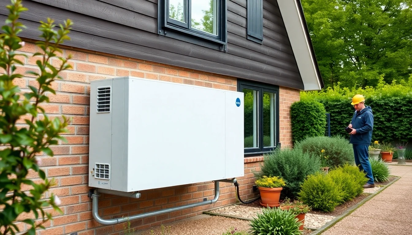 Warmtepomp installatie buitenunit